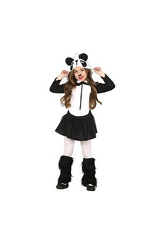 déguisement enfant fiestas guirca déguisement panda fille - 5/6 ans - noir - guirca 83249