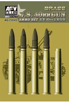 maquette afv club bofors 40mm ammo (brass) - 1:35e - afv-club