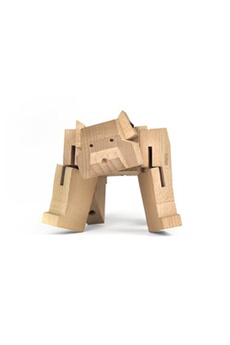 jeu de construction cube en bois articulé ours