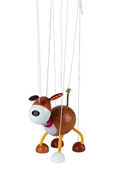 15,5cm marionnette chien