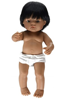 miniland31057 38 cm hispaniques boy poupée sans sous-vêtements