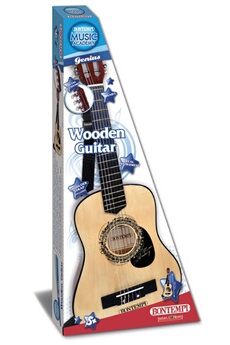 Guitare en bois 75 cm avec sacoche et bandoulière