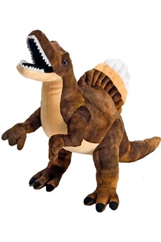 animal en peluche wild republic peluche dinosaure spinosaurus de 25 cm marron