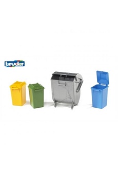 set conteneurs de déchets: 4 pieces bruder (02606)