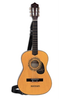 guitare en bois avec 6 cordes et bandoulière 92 cm