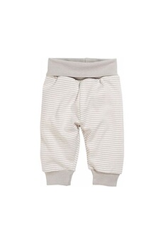 pantalon pour bébé interlock junior beige/blanc