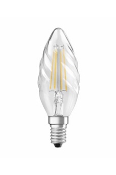Osram Ampoule LED Filament, Globe, Culot E27, 6.5W, 220-240V, claire, Blanc  Chaud 2700K, Lot de 1 pièce