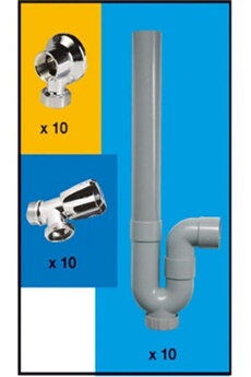 Siphon avec prise machine à laver Neptune Ø 40mm - Cdiscount Bricolage