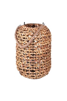 - lanterne ethnique en rotin natural living - h. 36 cm - beige - natural living