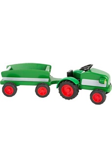 - woodfriends tracteur et remorque en bois - 11006
