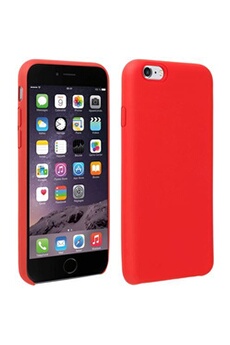 Coque iPhone 6 et 6S Silicone Semi-rigide Mat Finition Soft Touch Rouge