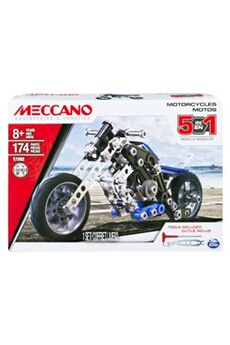 Meccano Meccano Jeu de construction Motos 5 modèles