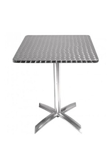 table carrée à plateau basculant inox 600 mm
