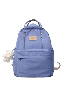 sac à dos scolaire pour filles garçon sac à dos esthétique cartable scolaire bleu