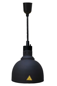 Chauffe plat & assiette CombiSteel Lampe Chauffante Arrondie Ø 290 mm - -  Argent - Aluminium x600-800mm
