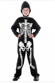 costume halloween squelette 3/4 ans