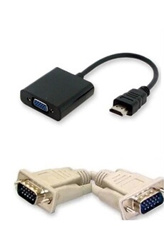 Câble Adaptateur Convertisseur VGA mâle à HDMI Femelle + audio de Vshop