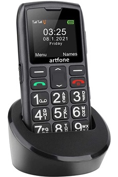Artfone Téléphone Portable Senior à Clapet Débloqué, avec Grandes