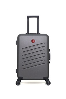 - valise weekend abs zurich 4 roues 65 cm - gris fonce
