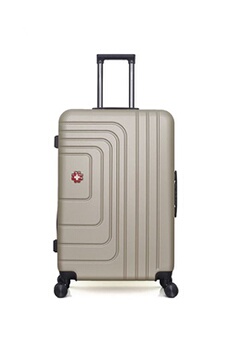 - valise grand format abs rüti 4 roues 75 cm - beige