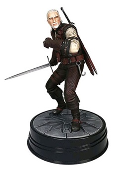 figurine de collection abysse corp figurine - the witcher - the wild hunt geralt manticore