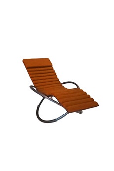 bain de soleil swing luxe monaco en aluminium - terracotta