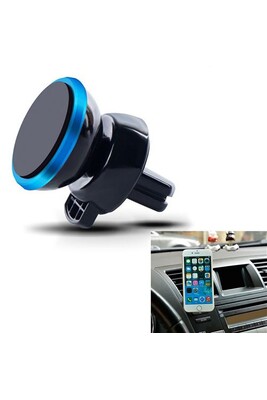 Accessoire téléphonie pour voiture GENERIQUE Support Voiture Magnetique  pour IPAD Mini 4 Smartphone avec Aimant Ventilateur Universel 360 Rotatif  (ROSE)