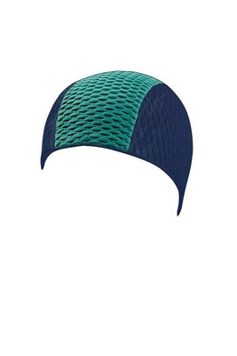 Bonnet de bain Beco bonnet de bain homme bulles vert/bleu foncé taille  unique