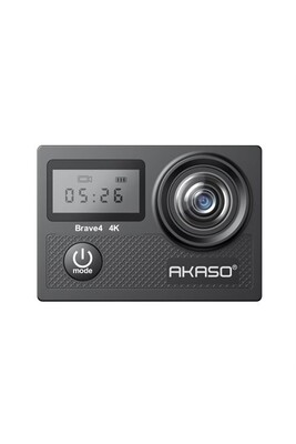Caméra sport Akaso Caméra Sport Brave 4 SE WiFi 4K24FPS 16MP + Accessoires  7 in 1 Bundle Kits pour AKASO Noir