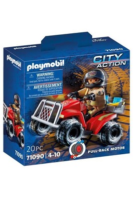 71090 - Playmobil City Action - Pompier et Quad Playmobil : King Jouet, Playmobil  Playmobil - Jeux d'imitation & Mondes imaginaires