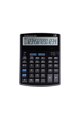 Calculatrice GENERIQUE hp - Calculatrice de bureau HP Office Calc 200,  écran 1 ligne