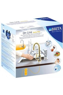 Filtre à robinet Brita kit filtration sur robinet + robinet filtrant +  cartouche filtrante 1000l 1004306
