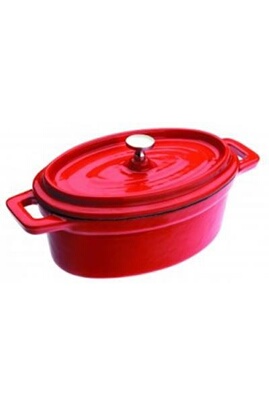Casserolerie GENERIQUE IBILI - Ustensiles et accessoires de cuisine - mini  cocotte ovale rouge ( 726015R-1 )