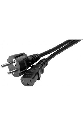 Chargeur et câble d'alimentation PC GENERIQUE Cordon alimpc droit 2P+T noir  - 3 m