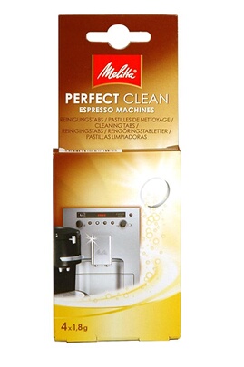 Melitta Perfect Clean Lot de 2 paquets de 4 pastilles de nettoyage (1,8 g)  pour machines à café