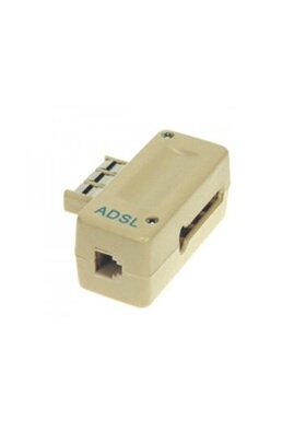 CABLING® Filtre ADSL permettant la connection d'un modem ADSL et d'un  téléphone sur la même prise murale PTT et le filtrage de fréquences pour  éviter
