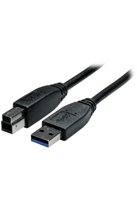 Cables USB GENERIQUE CABLING® Câble USB 3.0 A-B pour imprimante / scanner  QUALITE SUPERIEURE Blindé. Pour HP Lexmark Epson Canon IBM Brother .  Longueur 5M. Noir