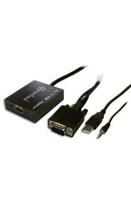 Adaptateur et convertisseur GENERIQUE CABLING® Câble Adaptateur Convertisseur  VGA mâle à HDMI Femelle + audio