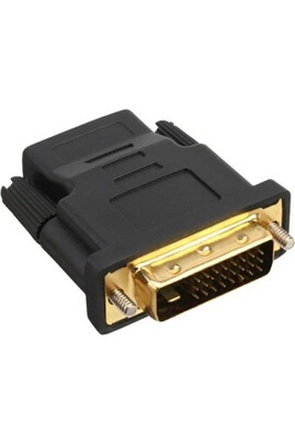 Adaptateur et convertisseur GENERIQUE CABLING® DVI vers HDMI Mâle à Femelle  Adaptateur