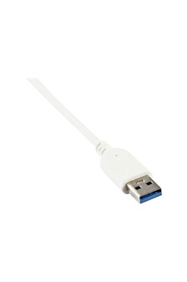 CABLING® USB3.1 Type-C vers RJ45 Ethernet LAN Gigabit adaptateur avec 3  Port USB 3.0 Hub pour MacBook - Blanc