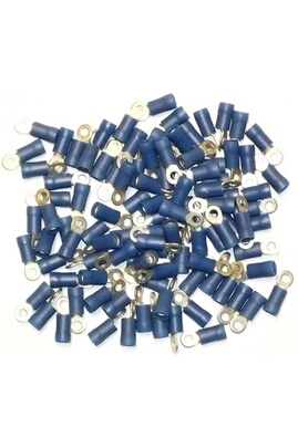 Cosse et kit OC-PRO cosses electriques a oeil de 6 bleues sachet de 100  cosses 