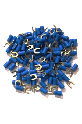Cosse et kit OC-PRO cosses electriques a oeil de 5 bleues sachet de 100  cosses 