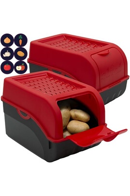 ARTECSIS Mini caisse rangement plastique / 11L, 35x24x18cm, Rouge :  : Cuisine et Maison