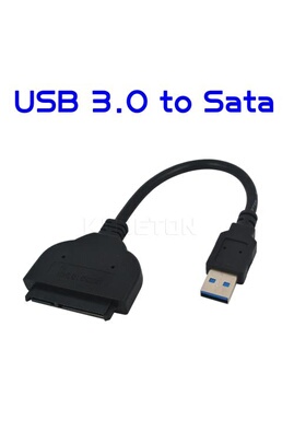® Adaptateur USB 3.0 vers SATA 22 broches pour disque dur 2,5
