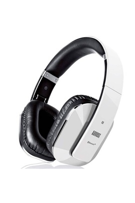 Casque audio August Casque Bluetooth Audio Sans Fil Blanc aptX LL – EP650 –  Micro, Bluetooth Low Latency, NFC, Pliable, Circum Aural