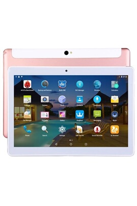 Tablette 4G 10 IPS 2K Android Octa Core RAM 2+32Go Or Rose