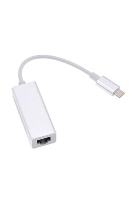 Adaptateur USB C vers Ethernet + USB C Charge - Blanc - Français
