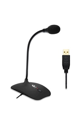 KLIM Talk - Microphone USB à Pied pour PC et Mac - Compatible avec tout  Ordinateur - Micro de Bureau Professionnel - Noir