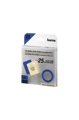 Rangement CD / DVD Hama - Pochette CD/DVD - transparent (pack de 25)