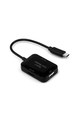 Lecteur de Carte USB C vers SD-TF, Adaptateur USB C pour Carte SD